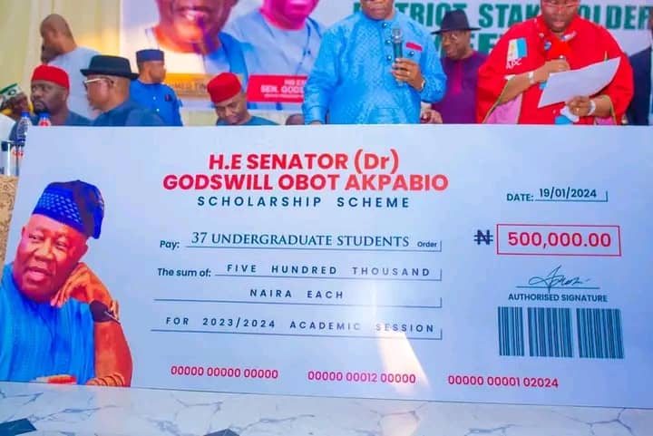 UG Scholarship receive c heck